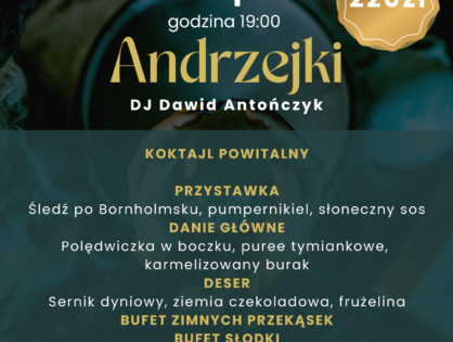 Andrzejki 30 listopada 2024